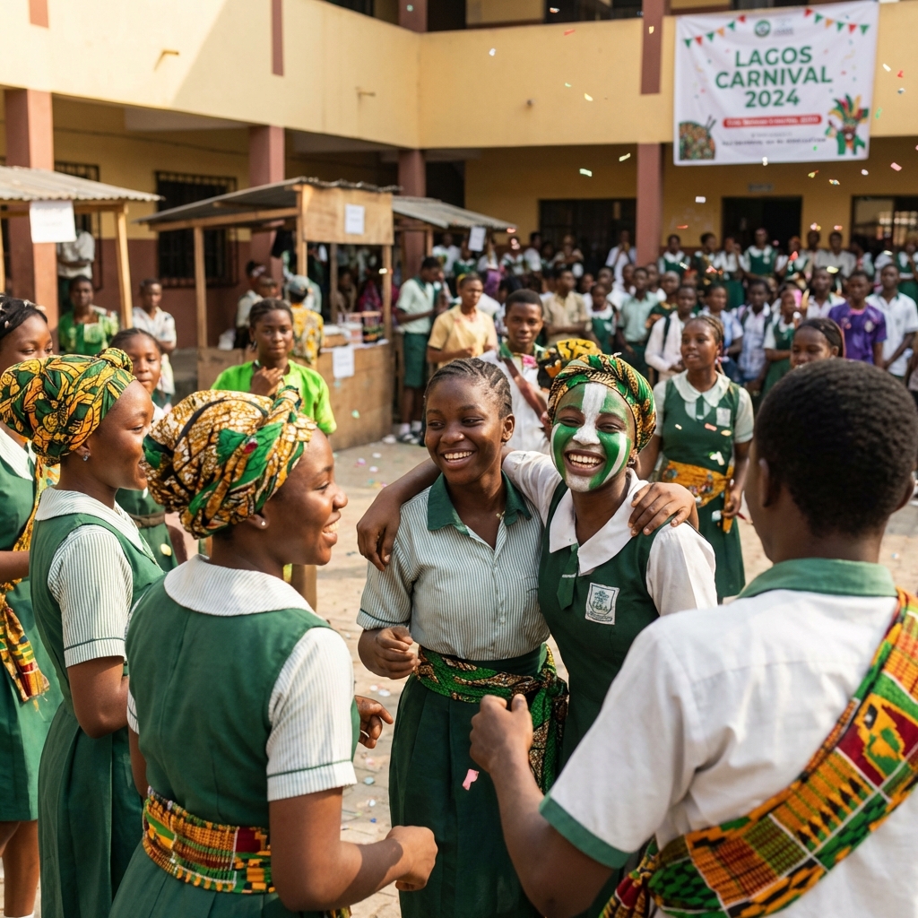 Students celebrating at EduFest